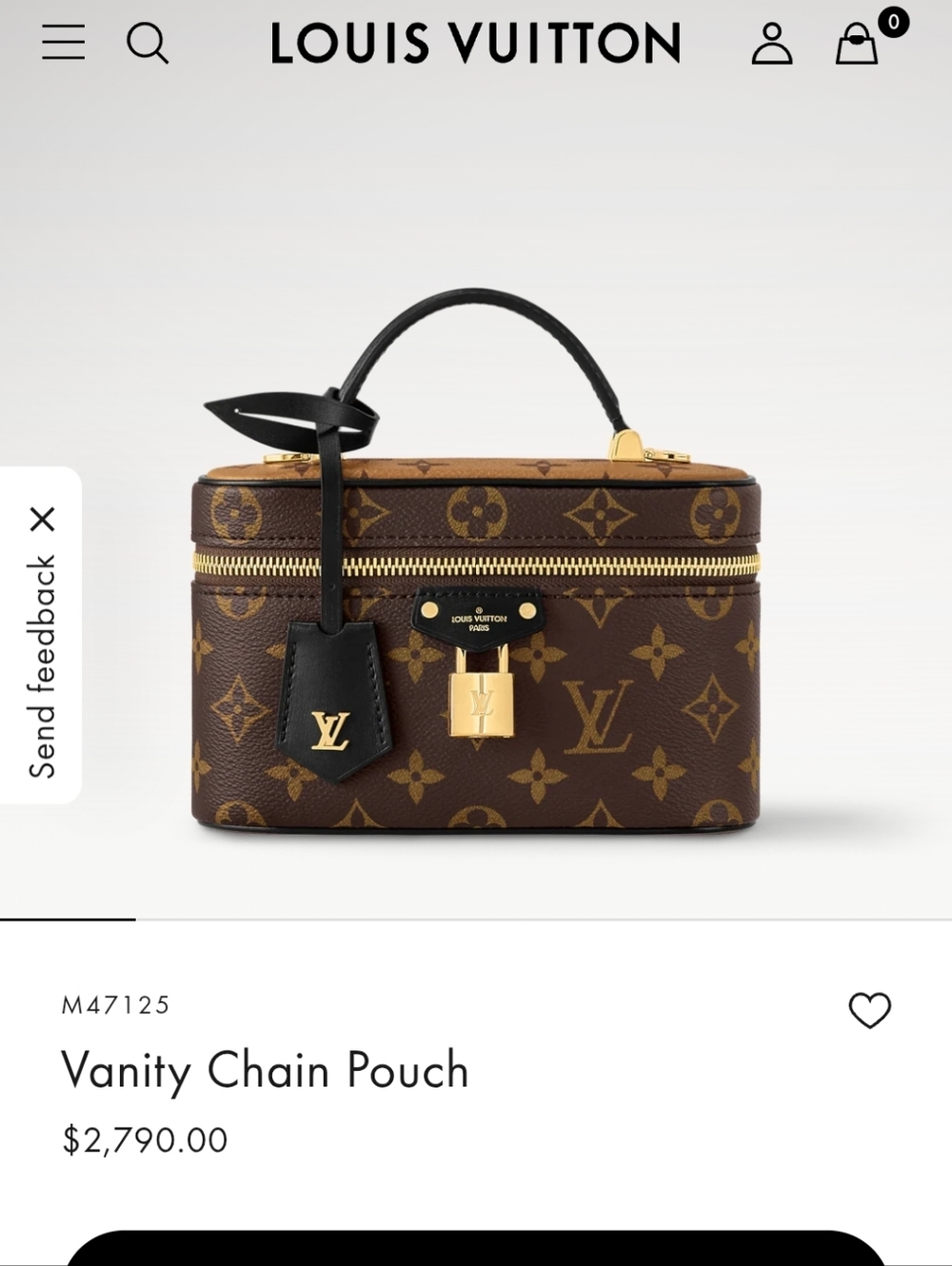 Louis Vuitton Brown Reverse Monogram Vanity Case - Picture 10 of 10